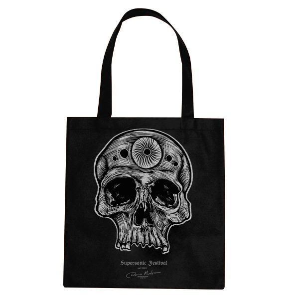 2018 Dennis McNett limited edition skull tote bag