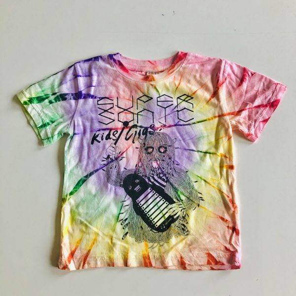 Supersonic Kids Gig tee - rainbow tie-dye