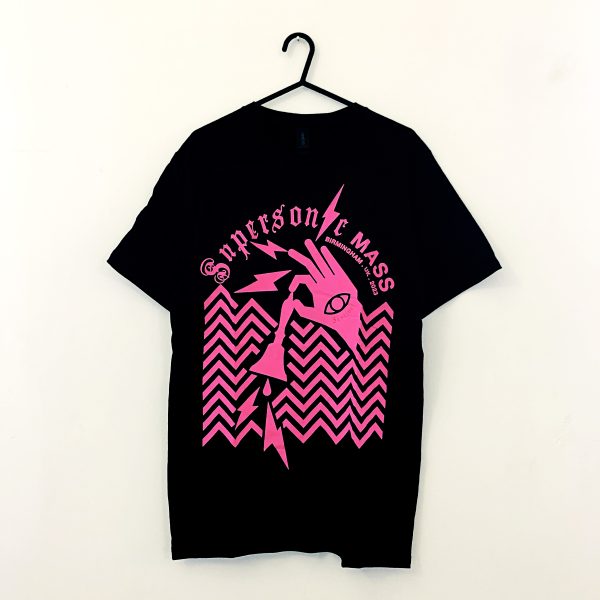 2023 Supersonic  - pink on black T