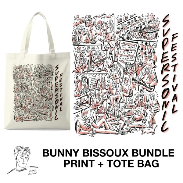 Supersonic Festival 2025 - Bunny Bissoux Bundle (Print and Tote)