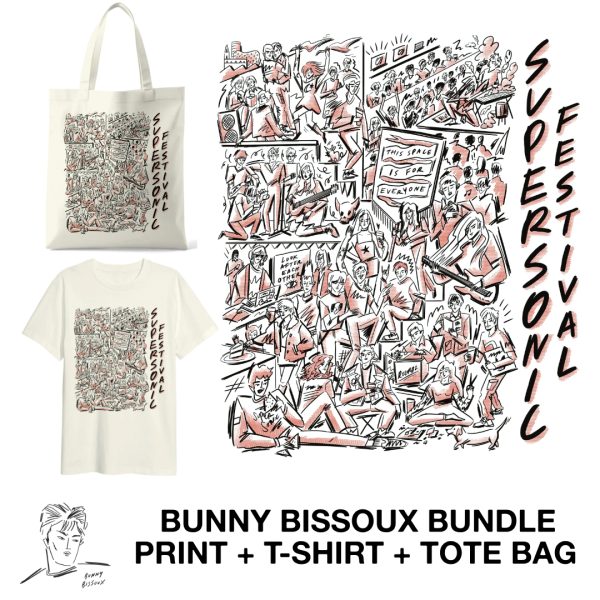 Supersonic Festival 2025 - Bunny Bissoux Bundle (Print, Tote & T-Shirt)